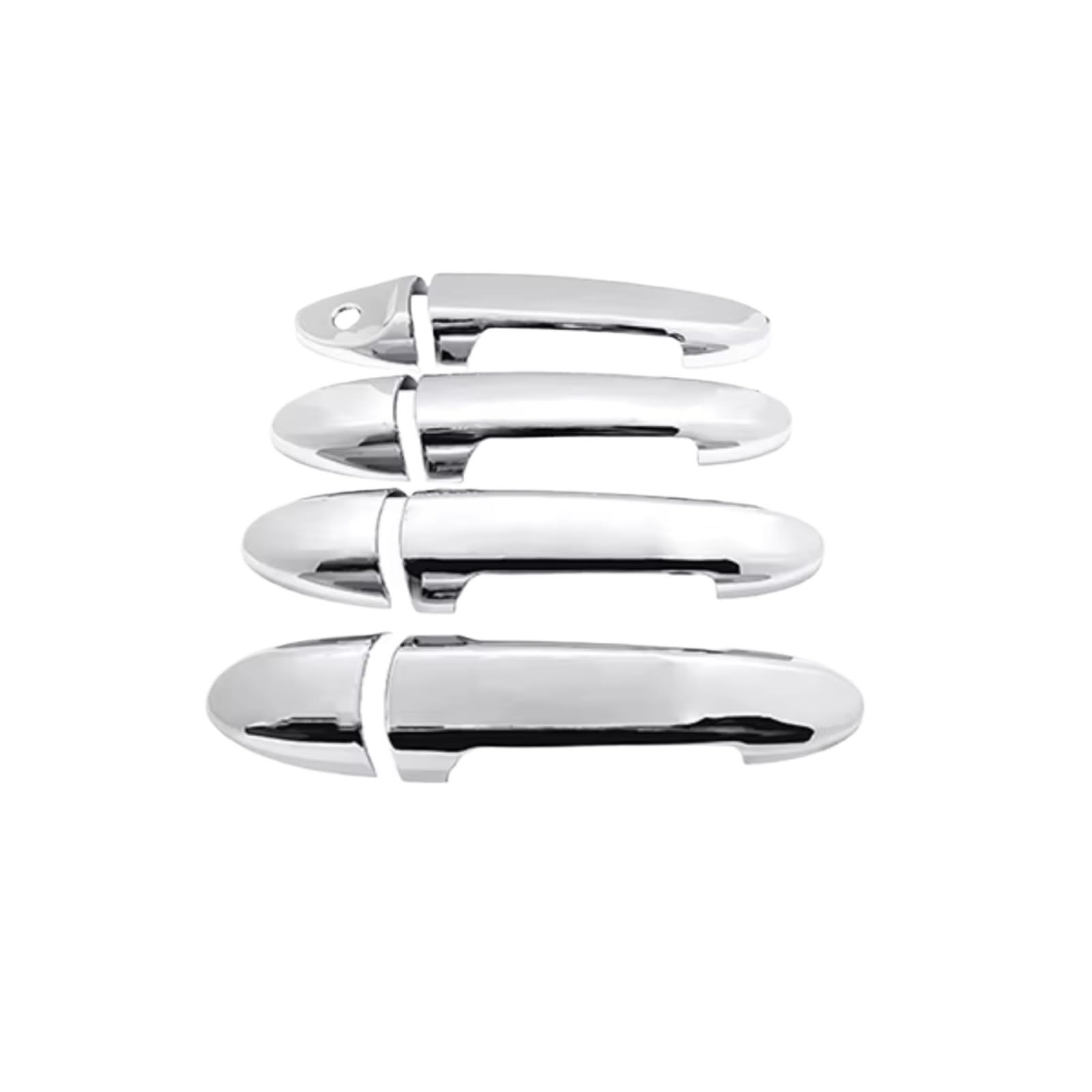 Rcuihgfb Metallic Silver 4Pcs Door Handle Shell Compatible With Mercury For Mariner 2008-2012 Car Exterior Door Handle Cover Trim Sticker Protector Set(Metallic Silver 4Pcs)