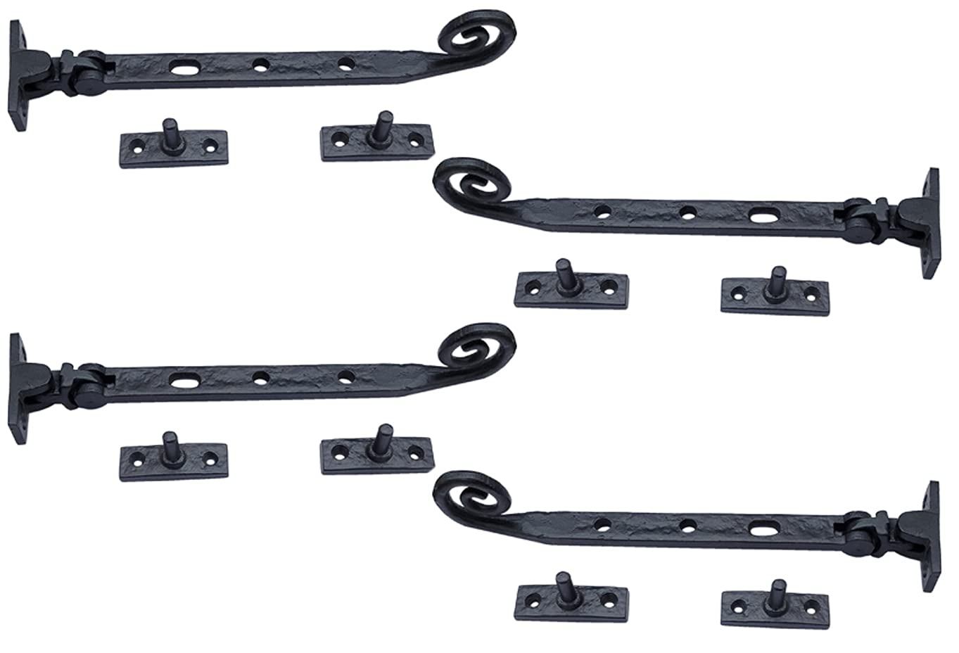 Adonai Hardware 9.50 Inch "Araunah" Antique Cast Iron Window Casement Stay (Supplied as 2 pieces per pack) - Matte Black Powder Coated — Amazon image 17