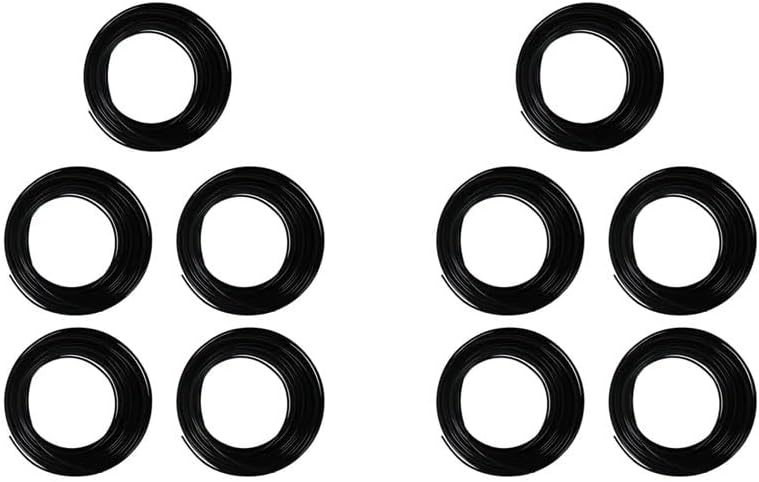 10X 3D Printer Pen Filament 1.75Mm PLA 10M(Black PLA)