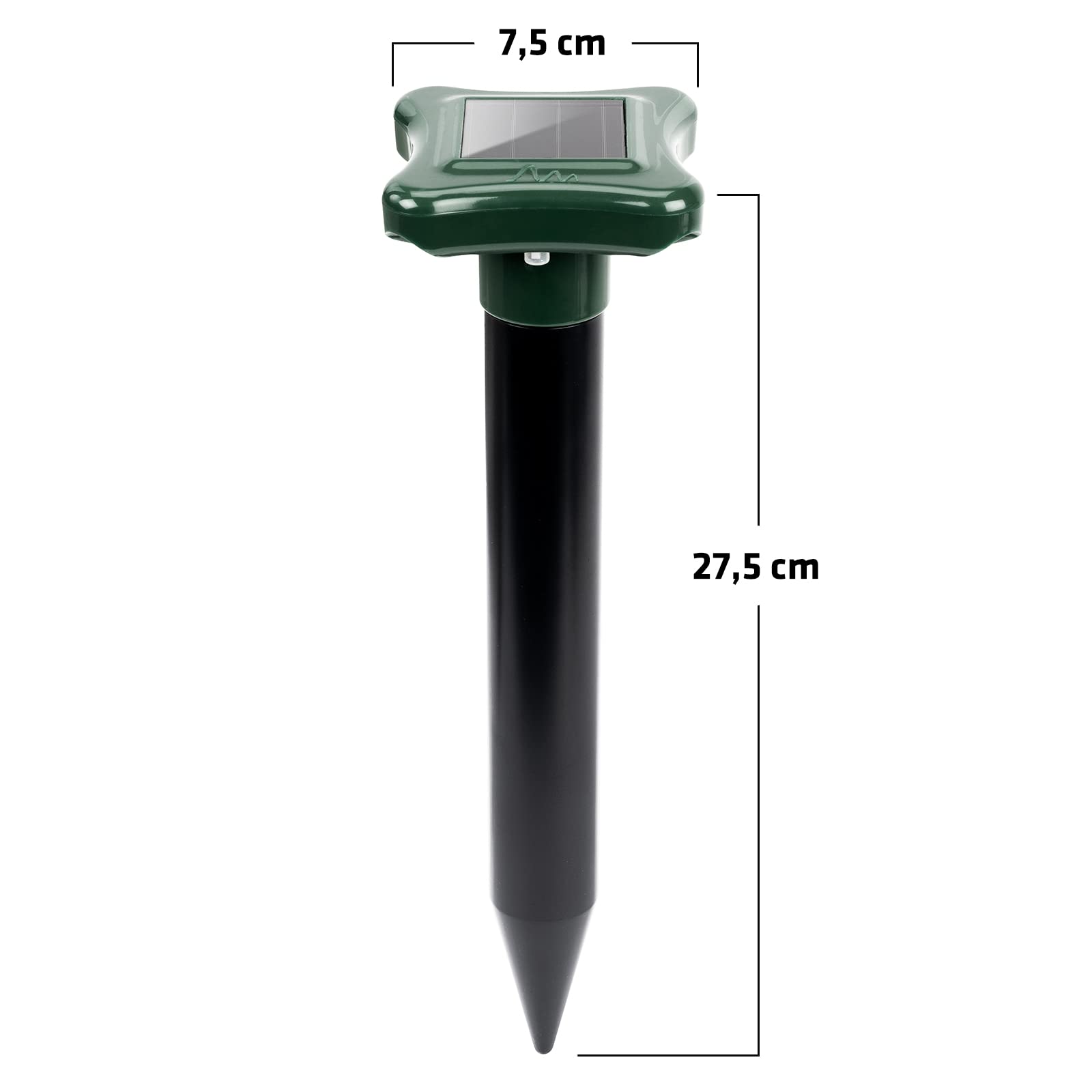 Gardigo® 2 Unidades Repelente de Hormigas Ultrasónico Solar | Alcance de 700m² | Clasificación IP56 en Resistencia al Polvo y Agua | Ahuyentador de Hormigas Efectivo Remedio Antihormigas
