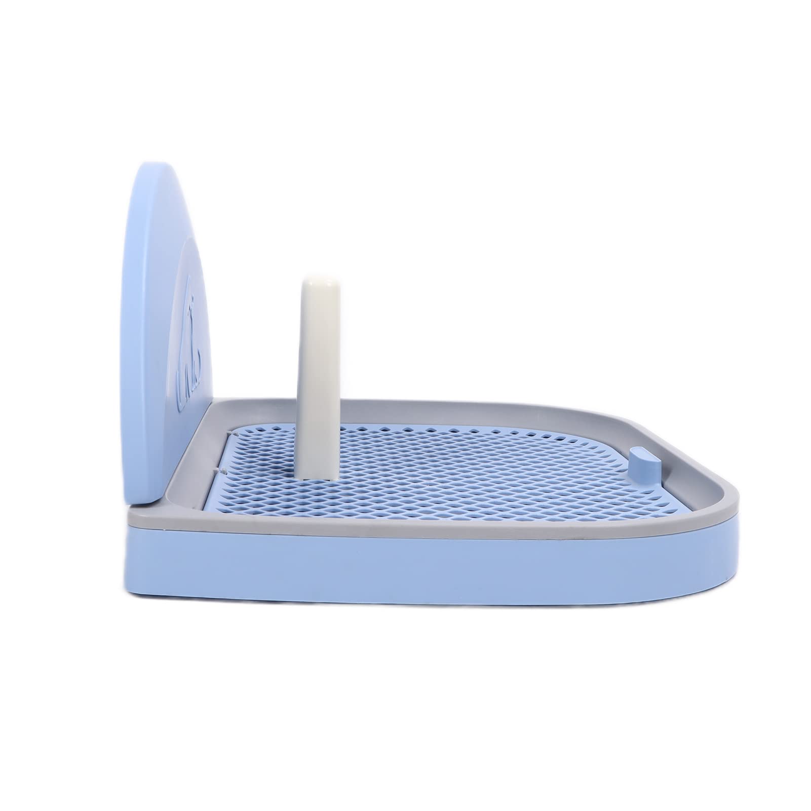Hundetoilette, Pinkel-Pad-Halter, Hundetöpfchen-Trainings-PIPI-Pad-Halter mit Abnehmbarem Pfosten und Wandabdeckung, Tragbares Mesh-Haustier, Indoor-Hundetraining-Toilette,