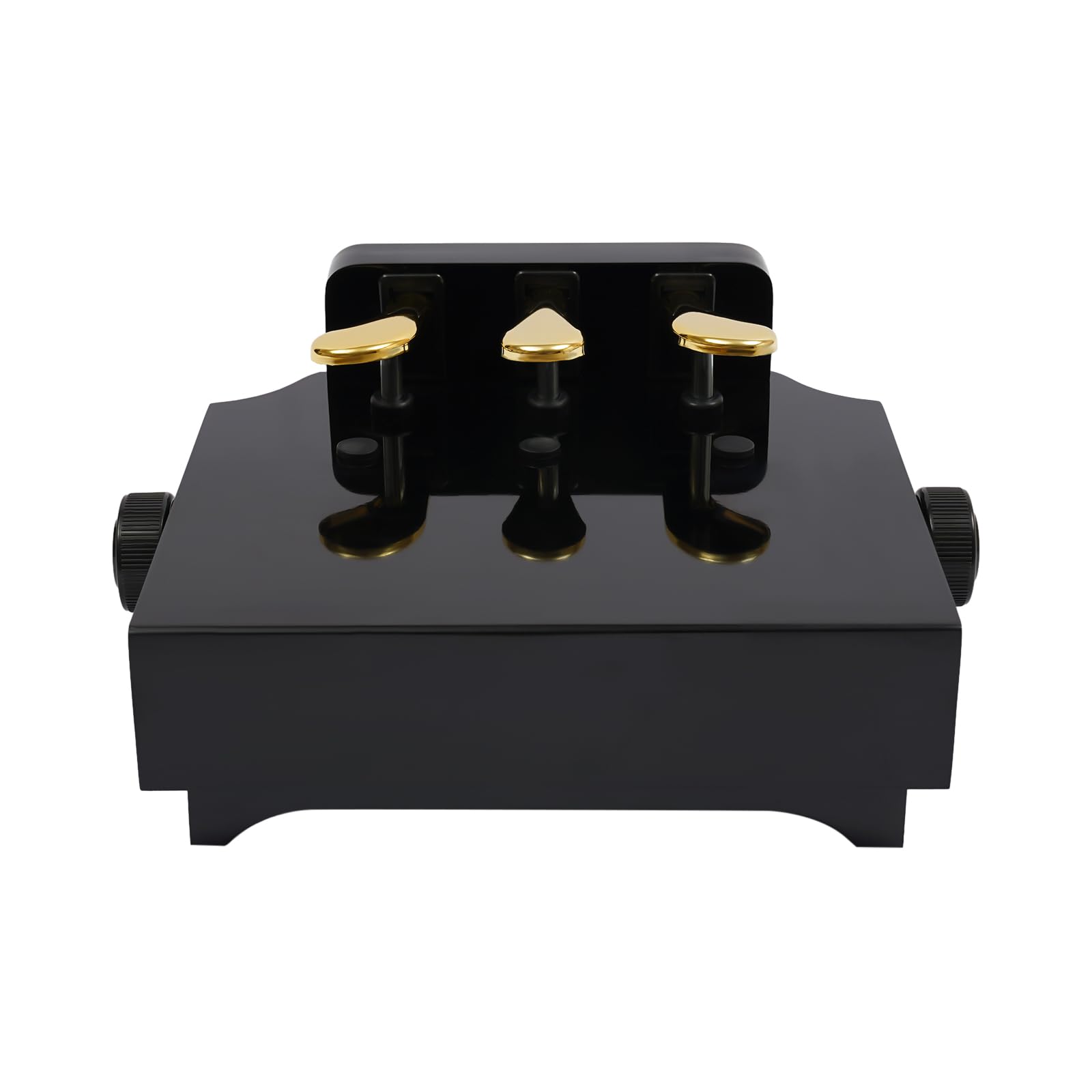 Klavier Pedal Extender, Pedalerhöhung Klavier Klavier Pedal Extender Bank für Kinder, einstellbare Höhe Klavier Pedal Extenders Bank mit 3 Pedalen für Kinder entwickelt - Schwarz