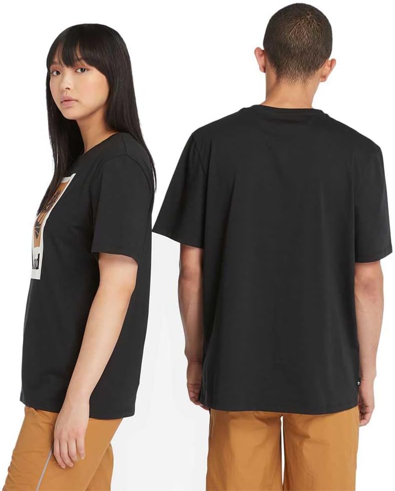 Timberland Mens Square Stack Logo Short Sleeve T-Shirt - Image 3