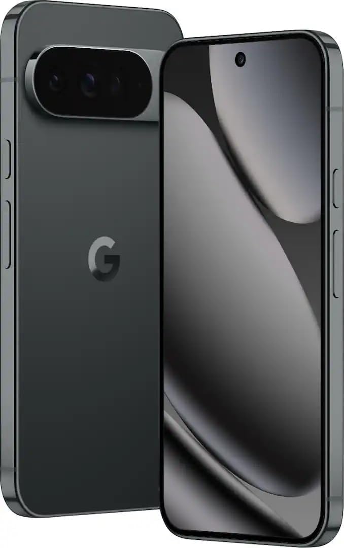 Google Pixel 10 Pro - Unlocked Android Smartphone - Gemini AI Assistant, Triple Rear Camera System, and 6.3" Super Actua Display - Obsidian - 256 GB (Renewed)