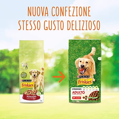 Purina Friskies Hundekroketten für Erwachsene, mit Rind, Getreide und Gemüse, 12 kg – Ansicht 2