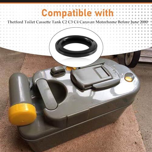 Image of Upgrade Thicker Toilet Lip Seal Replacement Compatible with Thetford Porta Potti Toilet Cassette Tank C2 C3 C4 Caravan Motorhome Before June 2000 Replace#: 16175