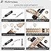 Fullmosa 18mm Stainless Steel Watch Band, Quick Release Metal Replacement Strap with Removable Links, Includes Spring Bars & Link Removal Tool for Men Women (Rose Gold)