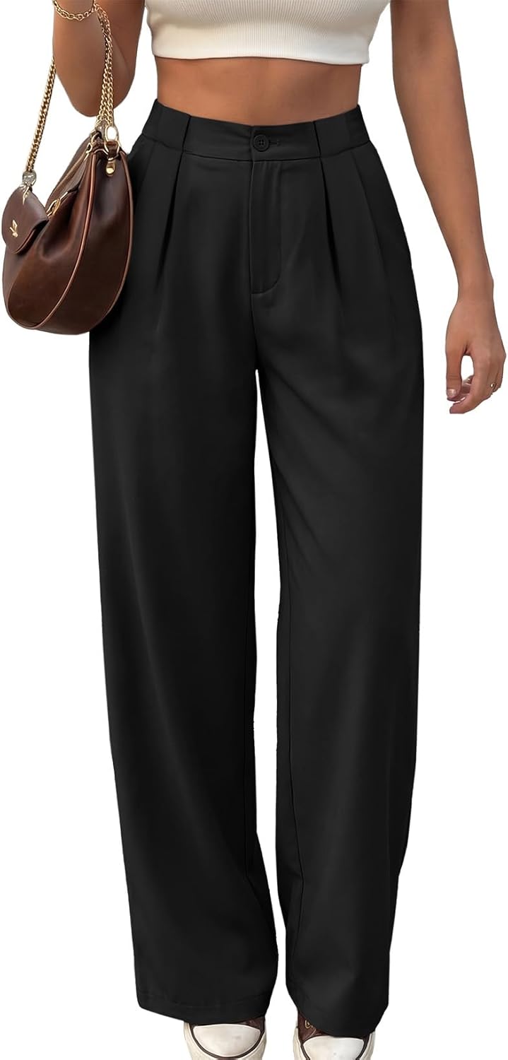 EVALESS Womens Dress Pants High Waisted Business Casual Work Office Trousers