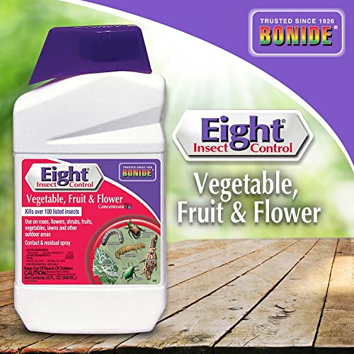 Bonide Eight Insect Control Vegetable, Fruit & Flower, 32 oz Concentrate Long Lasting Insecticide for Beetles and More - image 6