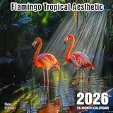 Photo Gallery flamingo tropical aesthetic 2026 calendar: stylish pink birds in beachy, vibrant vibes Photo Gallery flamingo tropical aesthetic 2026 calendar: stylish pink birds in beachy, vibrant vibes