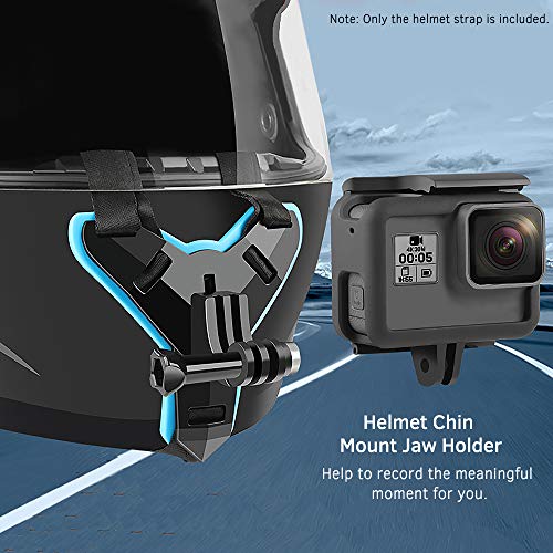 Docooler Suporte de câmera de ação para capacete de motocicleta compatível com GoPro Hero 7/6/5/4/3