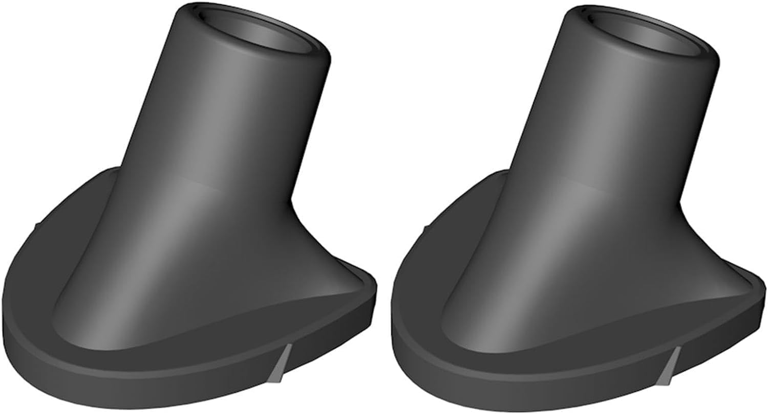 Cawhui 2 Pcs Black Golf Bag Stand Feet Replacement, Wear-Resistent Golf Bag Rubber Feet Replacement, Necessary Golf Club Bag Accessories Strong Grip, Easy to Install, Golf Club Bag Accessories
