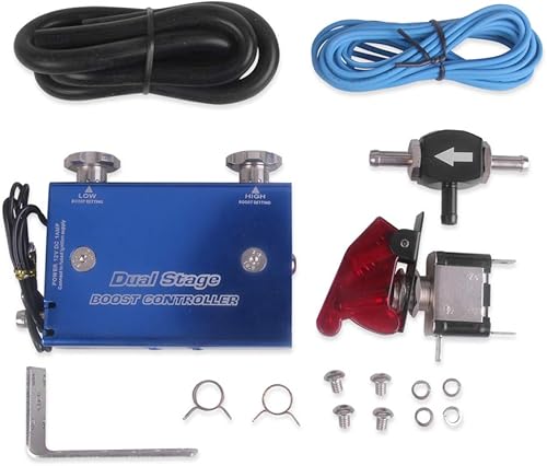 Weytoll Dual Stage Electronic Turbo Boost Controller Turbocompresor PSI Boost Controller Kit