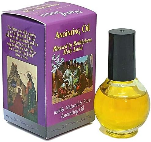 Aceite puro de unción bendecido en Belén de Tierra Santa 100% natural dulce Nard 0.3 fl oz (.34 fl. oz.)