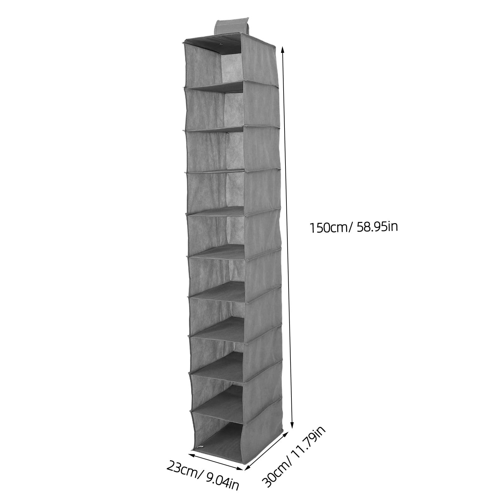 OUNONA Organizador de Armario Colgante con estantes - Estantes Colgantes Plegables para Armario - 150 cm de Profundidad x 30 cm de Ancho x 23 cm de Alto. Almacenamiento de Ropa para Sombreros y