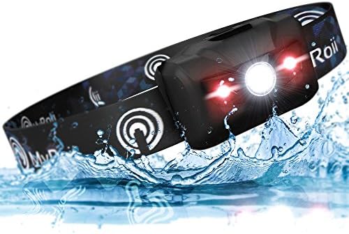 Premium LED Headlamp Lightweight 2.6oz, Waterproof, Shockproof Headlight Flashlight 5 Modes Up to 450 Ft Beam. Bonus Batteries & Reflective Band. Best For Running, Biking, Camping, Fishing, Hiking