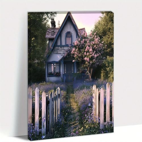 Toile murale vintage de campagne XINBAO : transformez un mur vide en jardin de chalet