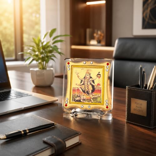 Image of Goddess Maha Kali Maa Kali Idol for Car Dashboard Home Office Mandir Temple Showpiece Decor