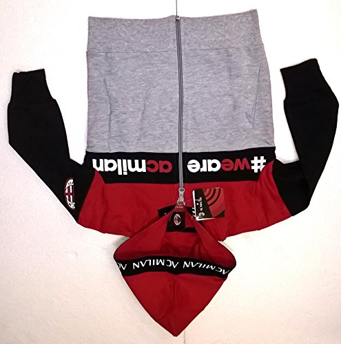 COMPLETO FELPA + PANTALONI TUTA MILAN bambino