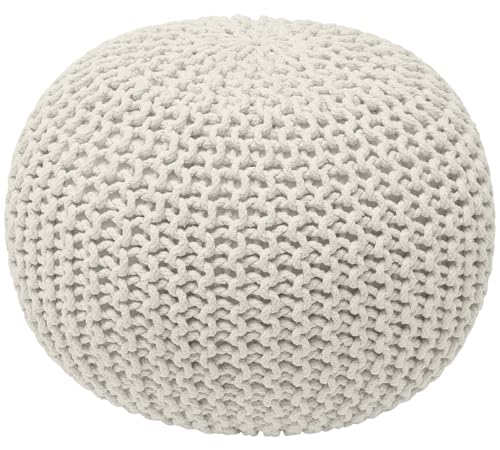 Ornavo Home Pouf Ottoman Foot Rest - 100% Cotton...