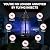 Electric Bug Zapper for Outdoor & Indoor, Mosquito Zapper 4200V 20W Powerful Fly Trap, 1/2 Acre Wide Coverage, IPX4 Waterproof Insect Killer for Backyard, Patio