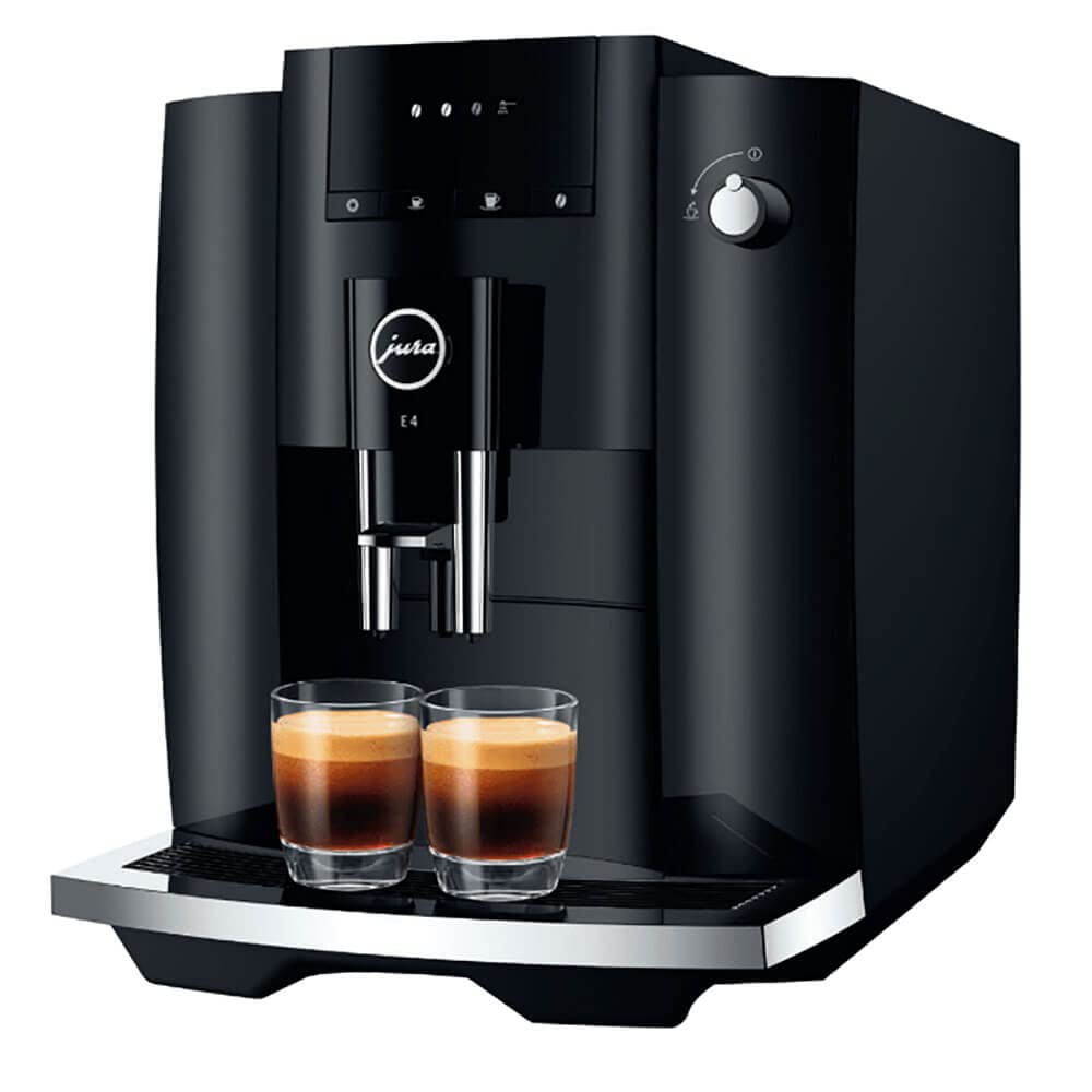 E4 Piano Black Automatic Coffee Machine