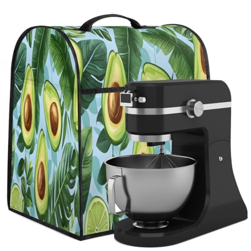 Coffee Maker Cover Tropical Avocado Kitchen Appliance Covers Small Appliance Covers Blender Cover Juicer Cover Dust Covers for Kitchen Appliances with Top Handle and Pockets,Washable,C592