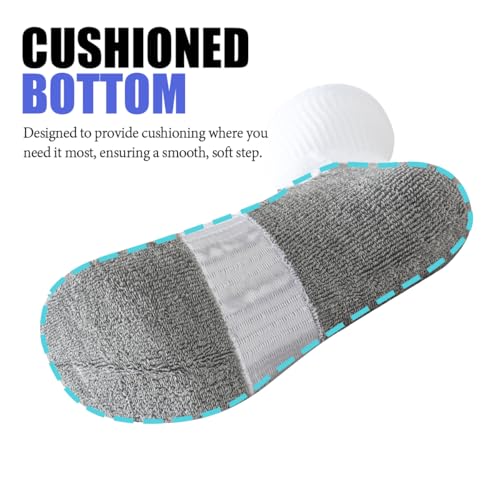 JOYNÉE 8 Pairs Mens Cushioned Crew Athletic Socks, Moisture Wicking Breathable Socks for Sport Running,Multicolor 3,Sock Size:10-133