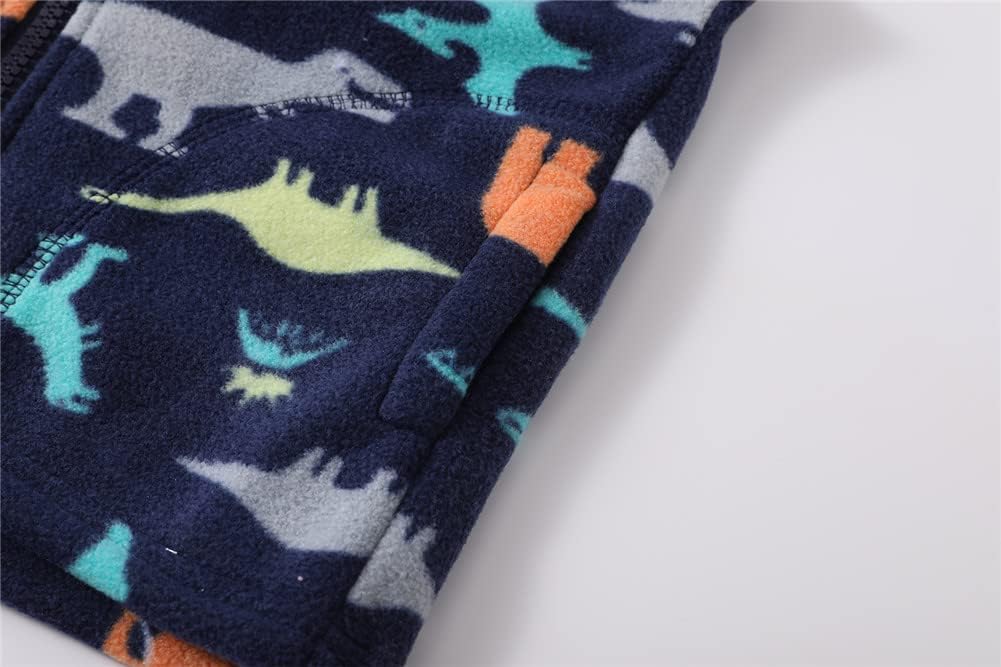 Mud Kingdom Boys Girls Polar Fleece Vest Jacket Ligntweight Plain Vest Full Zipper Sleeveless - Image 5