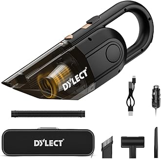 Sponsored Ad - DYLECT Cordless Vacuum Cleaner for Car&Home|3X Powerful Suction,16000Pa|Dual Mode-Wireless,Wired|6000Mah Battery|Bldc Technology||Washable Stainless Steel Hepa Filter|Copper Winding,0.5 Liter