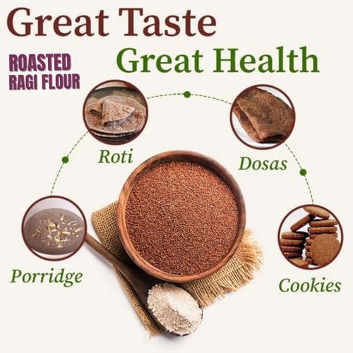 Image of HDC Siridhanya Multigrain Atta + Free Ragi Atta Combo Pack | Natural 7 Grain Millet Flour Blend - High Protein & Low GI Healthy Atta for Diabetic & Fitness Diet | Unpolished Pure Flour (3700g + 900 g)