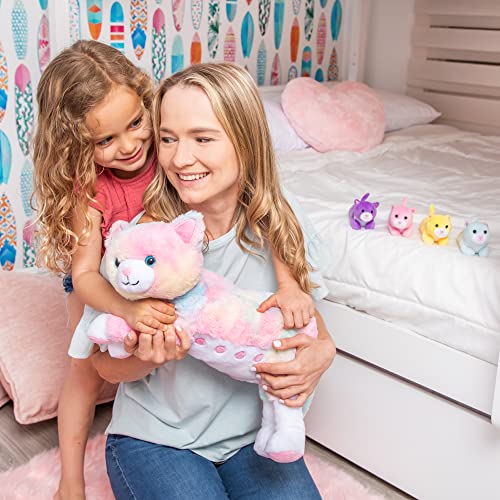 Mom Cat with Kittens Stuffed Animal Rainbow Cat Stuffed Animal Stuffed Cat with Kittens Cute Kitten Plush Toy Stuffed Animal Kitten Stuffed Animal Cat Toys for Girls Kitty Toys for Girl - Image 5