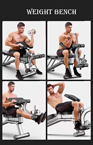 Tyoo Bench Press Adjustable Weight Bench Sit-Up Bench Multi Function Fitness Bench Foldable Workout Bench Strength Training Push Up Exercise Equipment #TOP2