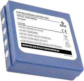 Replacement Battery for HBC Radiomatic BA222060 (700mAh Ni-MH 6V)