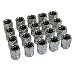 Inline Tube Replacement for 1967-70 Pontiac, GTO Firebird Rally II Lug Nuts, Black Center, 20pc