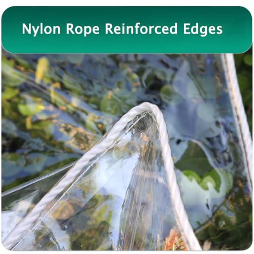 Bâche PVC transparente imperméable pour pergola et fermeture de balcon en hiver