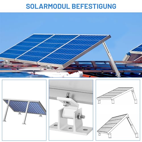 Support Panneau Solaire Sol Aluminium pour Éviter les Pertes Rendement - 4