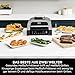 Ninja MAX 6-in-1-Grill & -Heißluftfritteuse für den Innenraum, 6 Kochfunktionen, für bis zu 6 Burger, 3,8-l-Fassungsvermögen, kaum Rauch, enthält digitales Bratthermometer, Grau/Silber, DG551EU