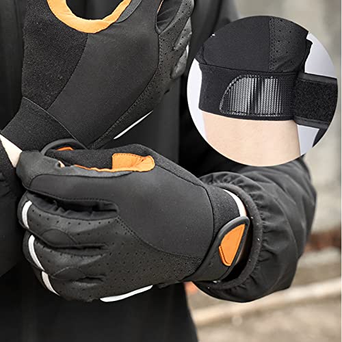 aqxreight Luvas de Equitação Premium para Motociclistas e Ciclistas, Design Completo Dos Dedos Em Pr