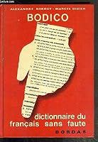 Bodico. Dictionnaire du français sans faute B00PUE7NXI Book Cover