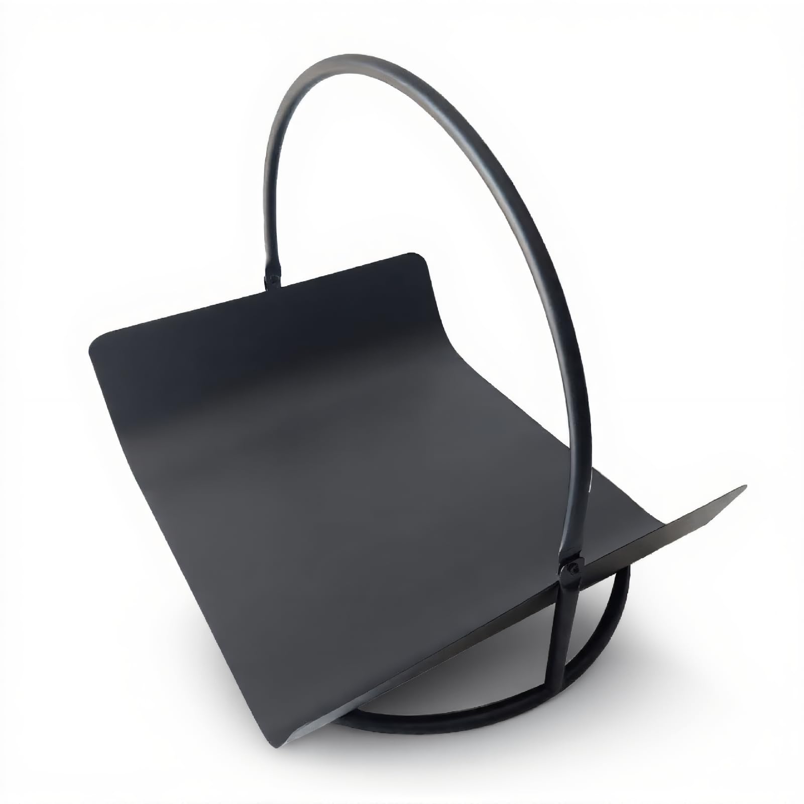 Supporto per Legname in Ferro, 14,0 X 16,7 Pollici Portalegna in Metallo Supporto Stabile Elegante Forma Semplice Pila di Legname Ordinata per Soggiorno Balcone Cortile