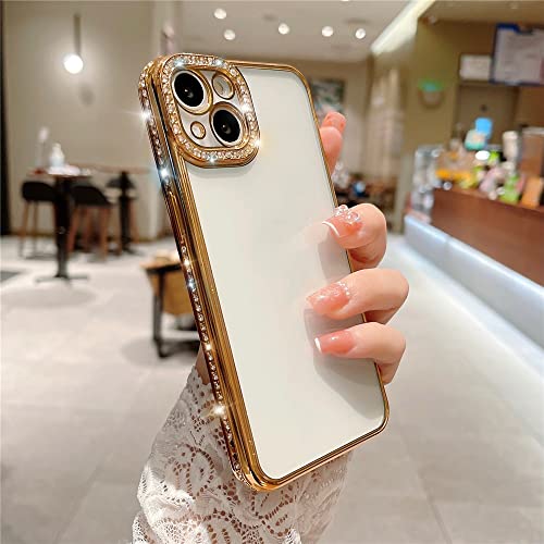 Coque Silicone Souple Strass Brillants et Paillettes iPhone 13 14 Pro Max