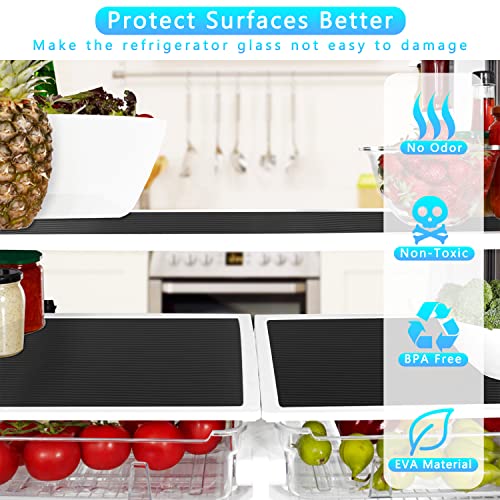Shelf Liner Drawer Liner Non-Adhesive Cabinet Liners For Tool Box Cupboard Refrigerator Fridge Mat Waterproof Durable Plasitc Pantry Shelf Liner For Kitchen, Black 12 Inches X 6.56 Ft #TOP1