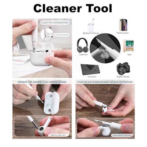 Image of YODI Case Cover for Airpods Pro|Pro 2|Airpods Pro 3|Airpods 4 Pouch, Silicone Cases with Cleaner Kit 360 Drop Protection,Shock-Resistant ((Transparent), Airpods Pro 3 (2025))