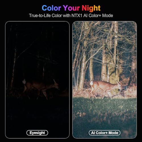 Image of VisioGear True 4K Night Vision Binoculars - Night Thunder X1 Night Vision Goggles for Adults with 3940ft Range, Full Color Photo and Video with App Control, 64GB Card for Camping & Security
