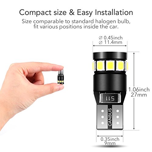 AGPtek LED auto luce lampada