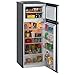 Avanti RA7316PST 2-Door Apartment Size Refrigerator, Black with Platinum Finish, 7.4 cubic feet