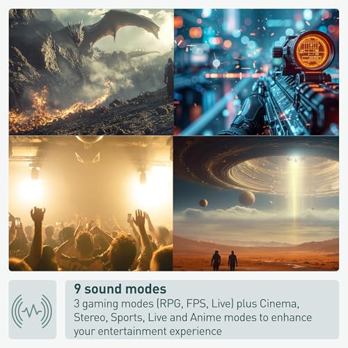 Image of Panasonic SoundSlayer Wearable Speaker System for Gaming, Movies and Music, Lightweight Neck Speaker with Built-in Microphone and Immersive, Dimensional Sound - SC-GNW30