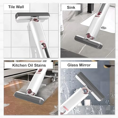 Image of GLUN Foldable Mop with Super Soft Folding Sponge, Strong Absorbent Magic Wiper for Kitchen, Window, Wall Cleaner & Car