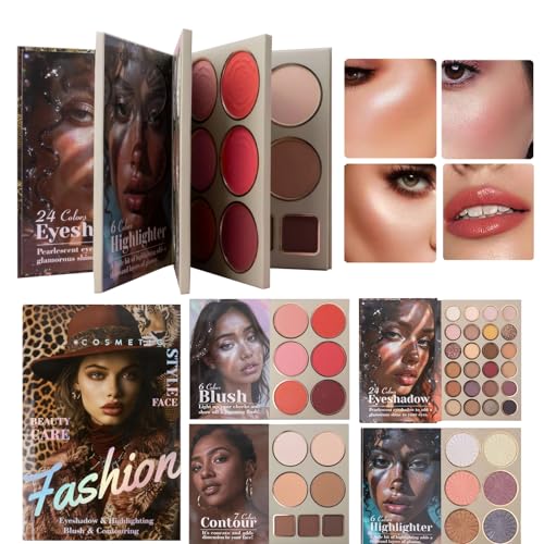 Palette fard à paupières livre de maquillage mat et scintillant